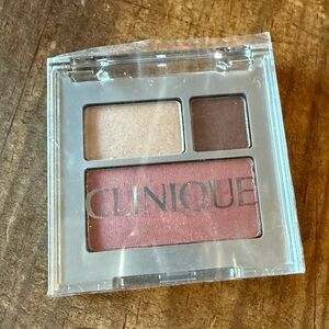 Clinique All About Eye Shadow Duo Like Mink & Blushing Blush Sunset Glow New